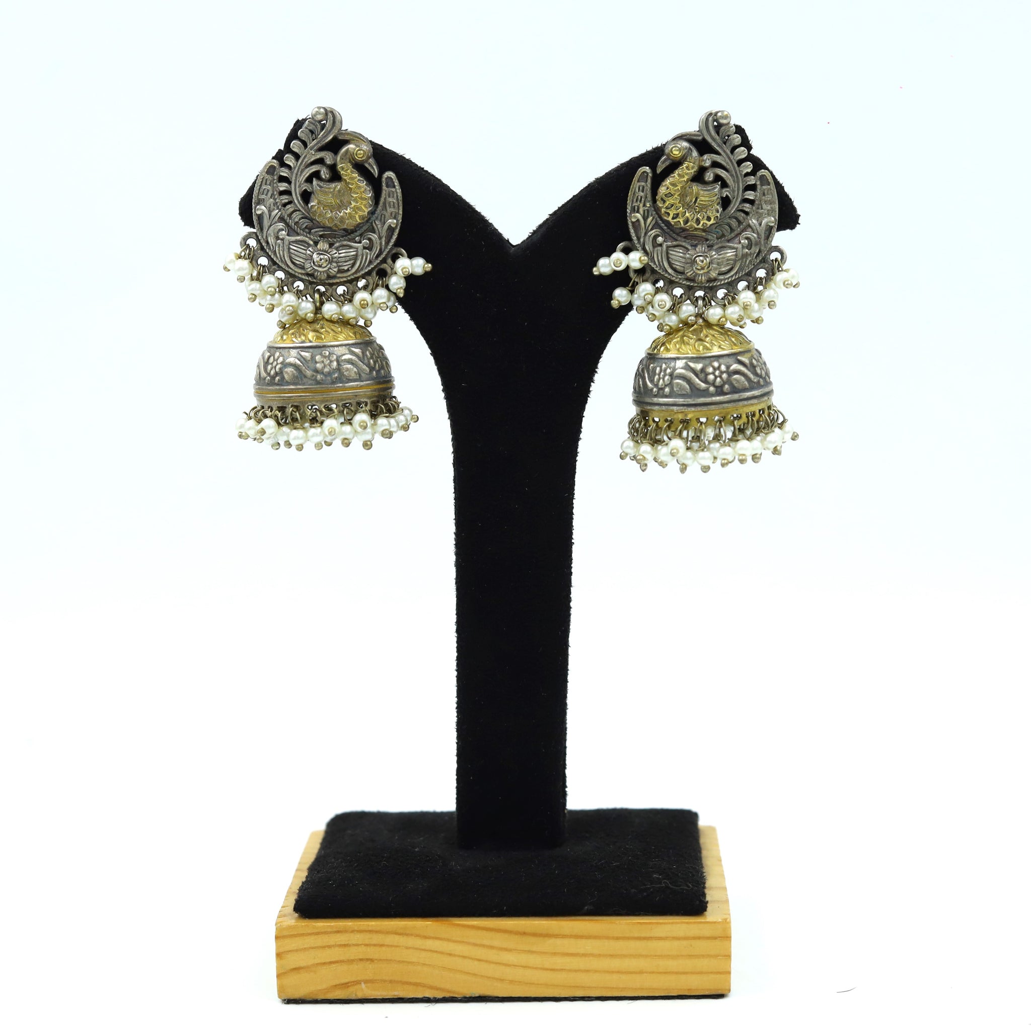 Jhumki Oxidized Earring 12641-28