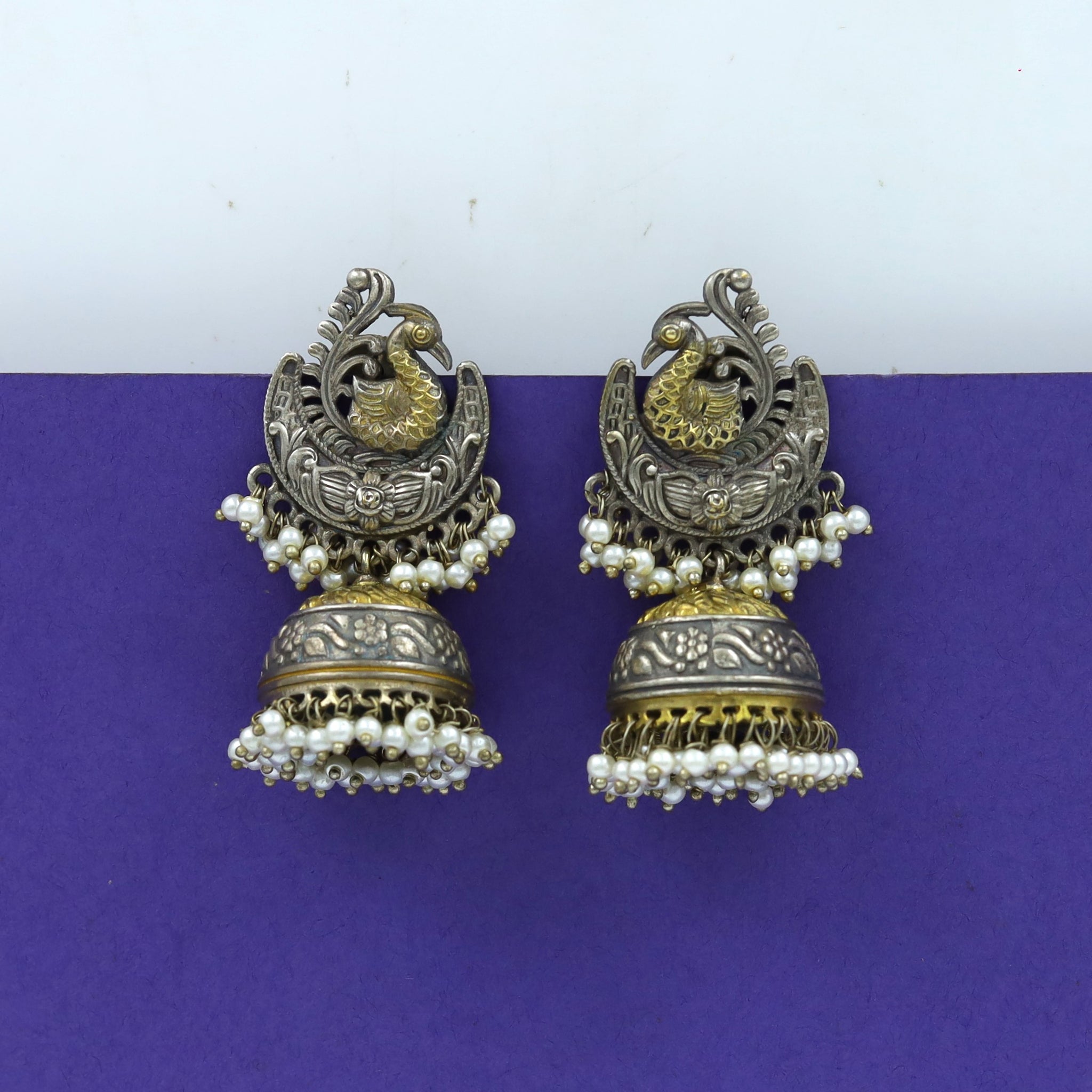 Jhumki Oxidized Earring 12641-28