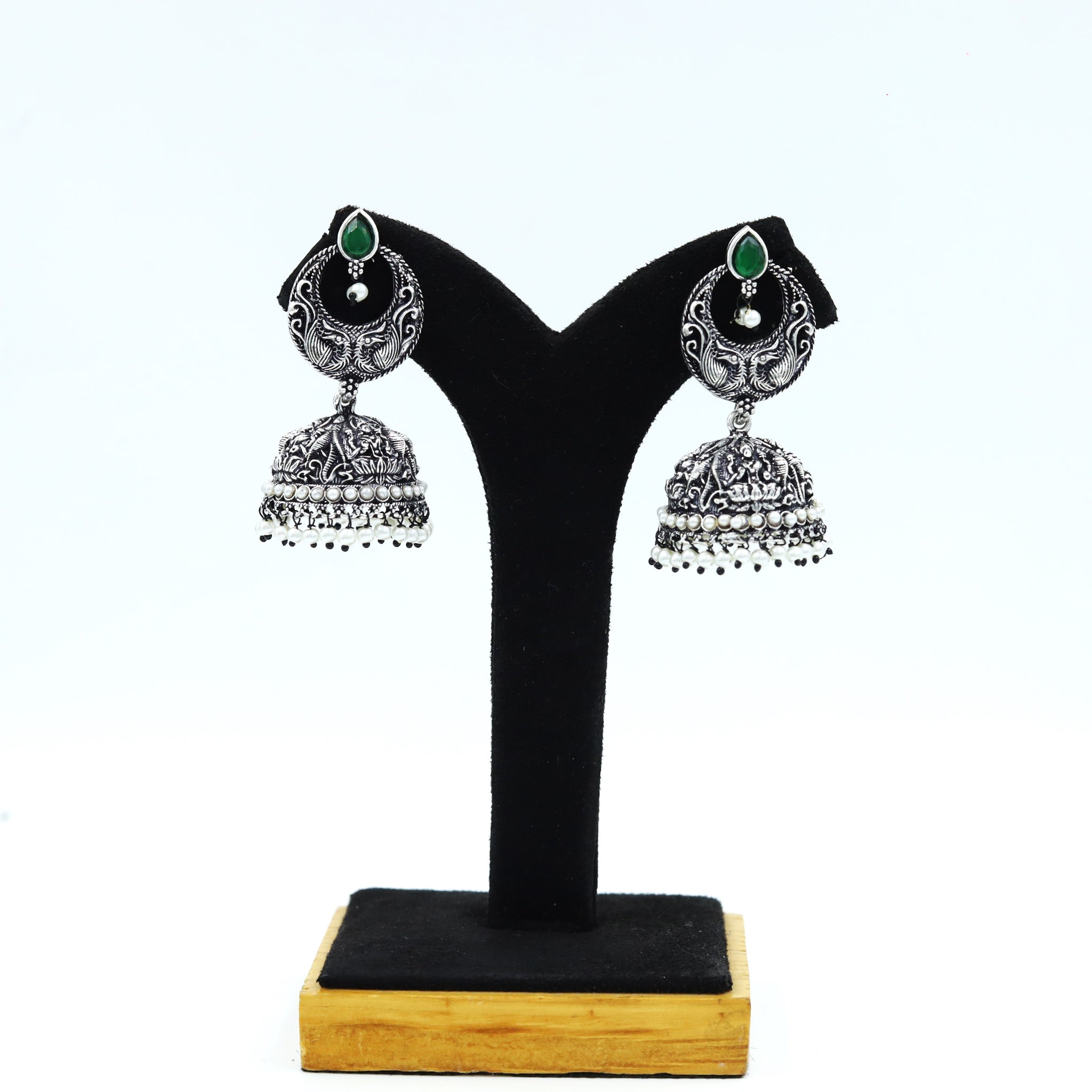 Jhumki Oxidized Earring 13186-33