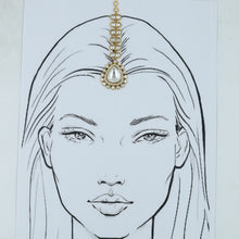 Moissanite Kundan Maang Tikka 15074-87