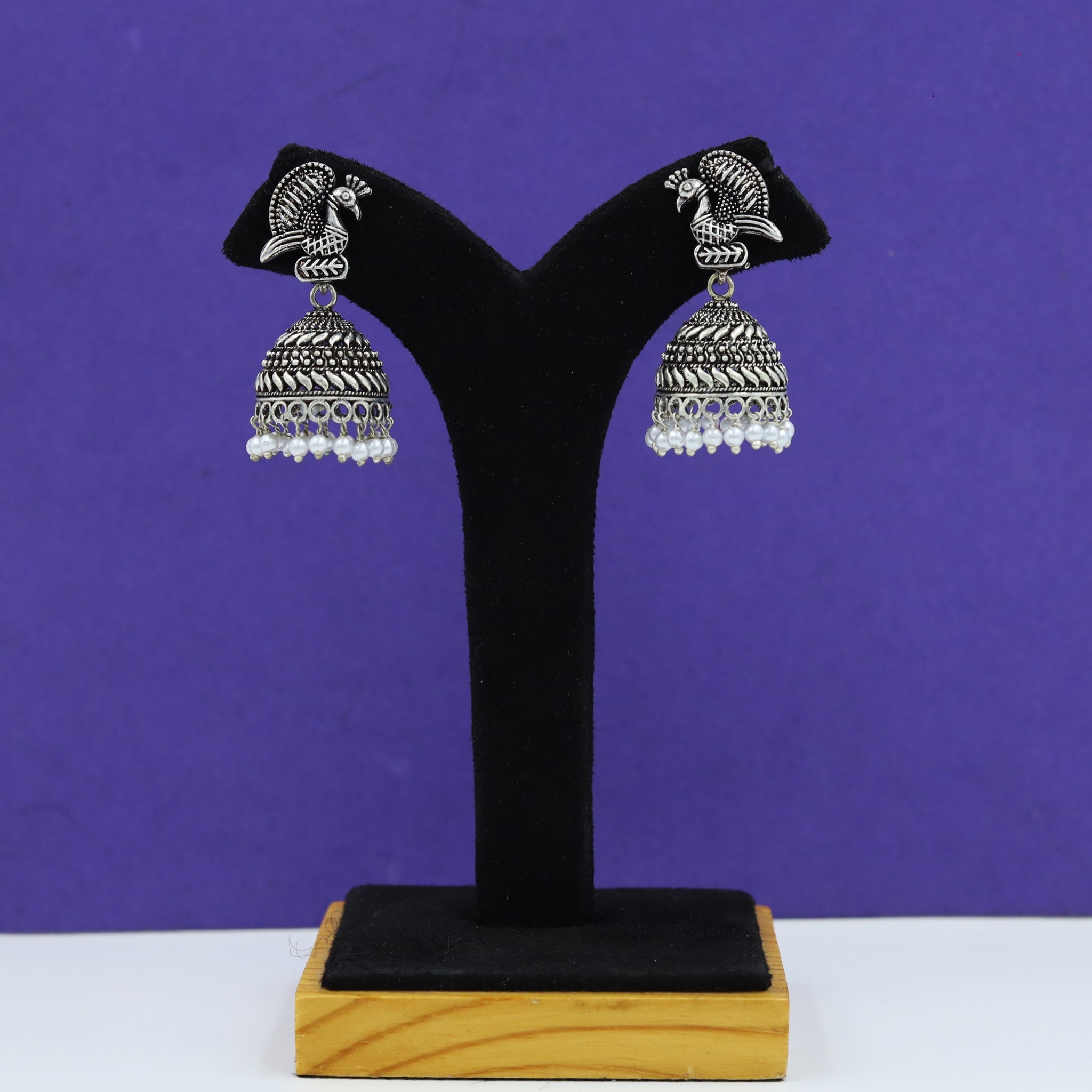 Jhumki Oxidized Earring 12618-28
