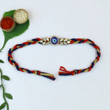 Evil Eye Kundan Men's Rakhi Hand Made In India 20298-100