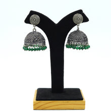 Green Oxidized Earring 11938-8158