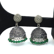 Green Oxidized Earring 11938-8158