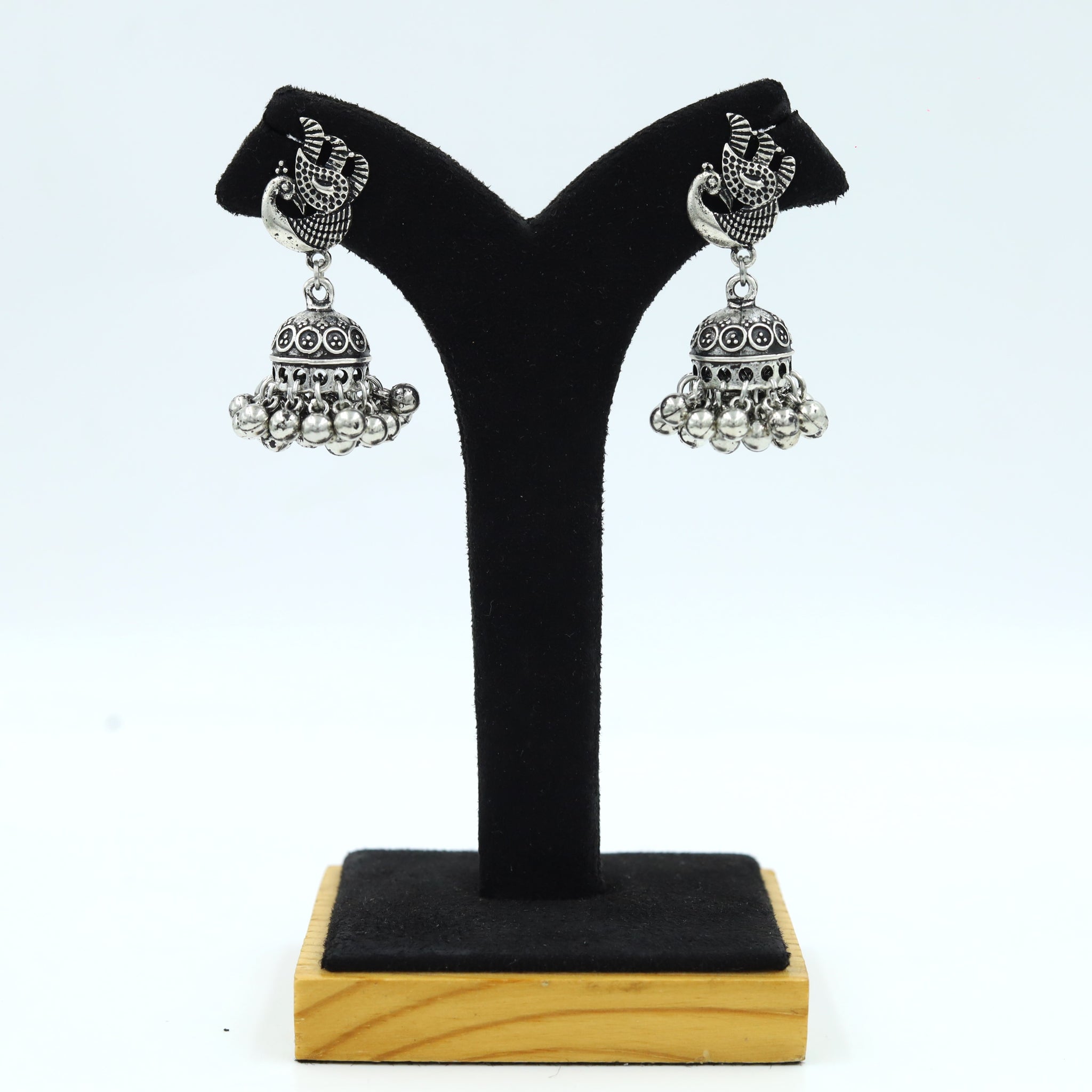 Jhumki Oxidized Earring 12626-28