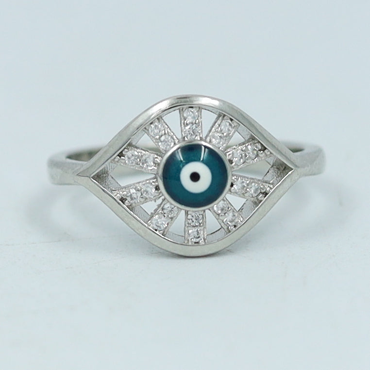 Silver Ring Evil Eye 1723-75