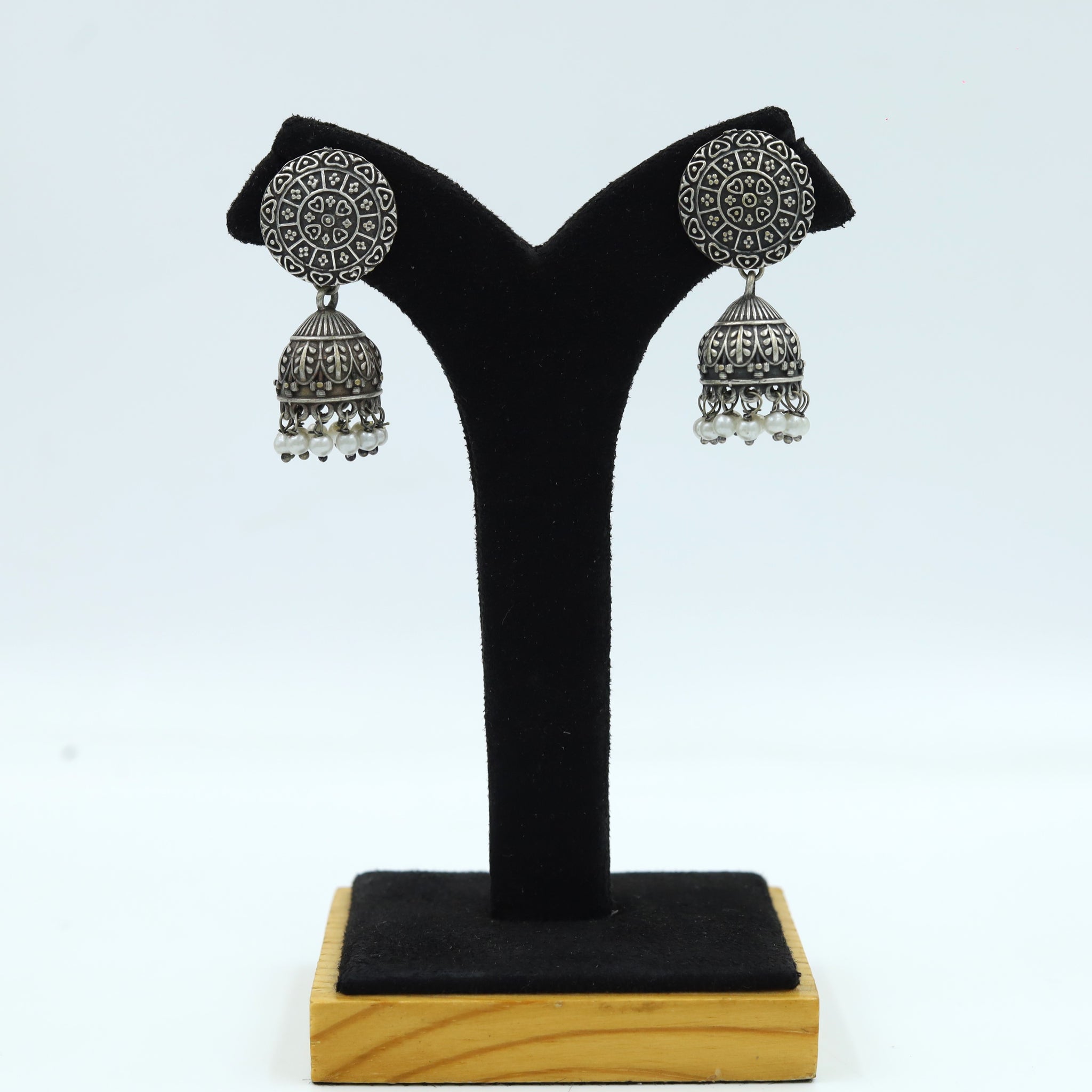 Jhumki Oxidized Earring 14039-100