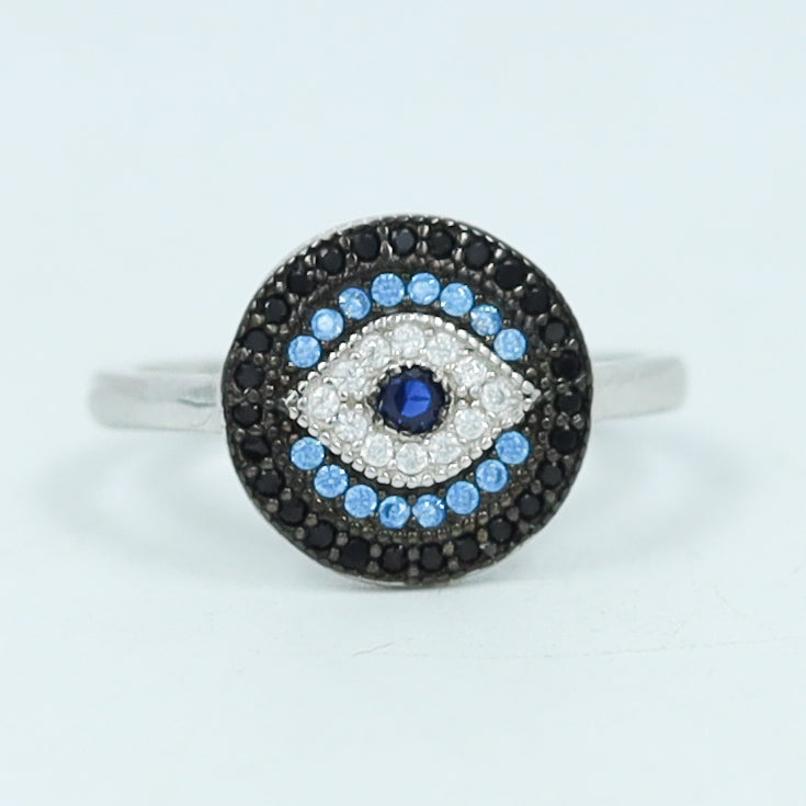 Silver Ring Evil Eye 1735-75