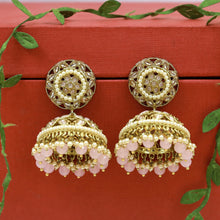 Pink Antique Polish Earrings 10066-5471