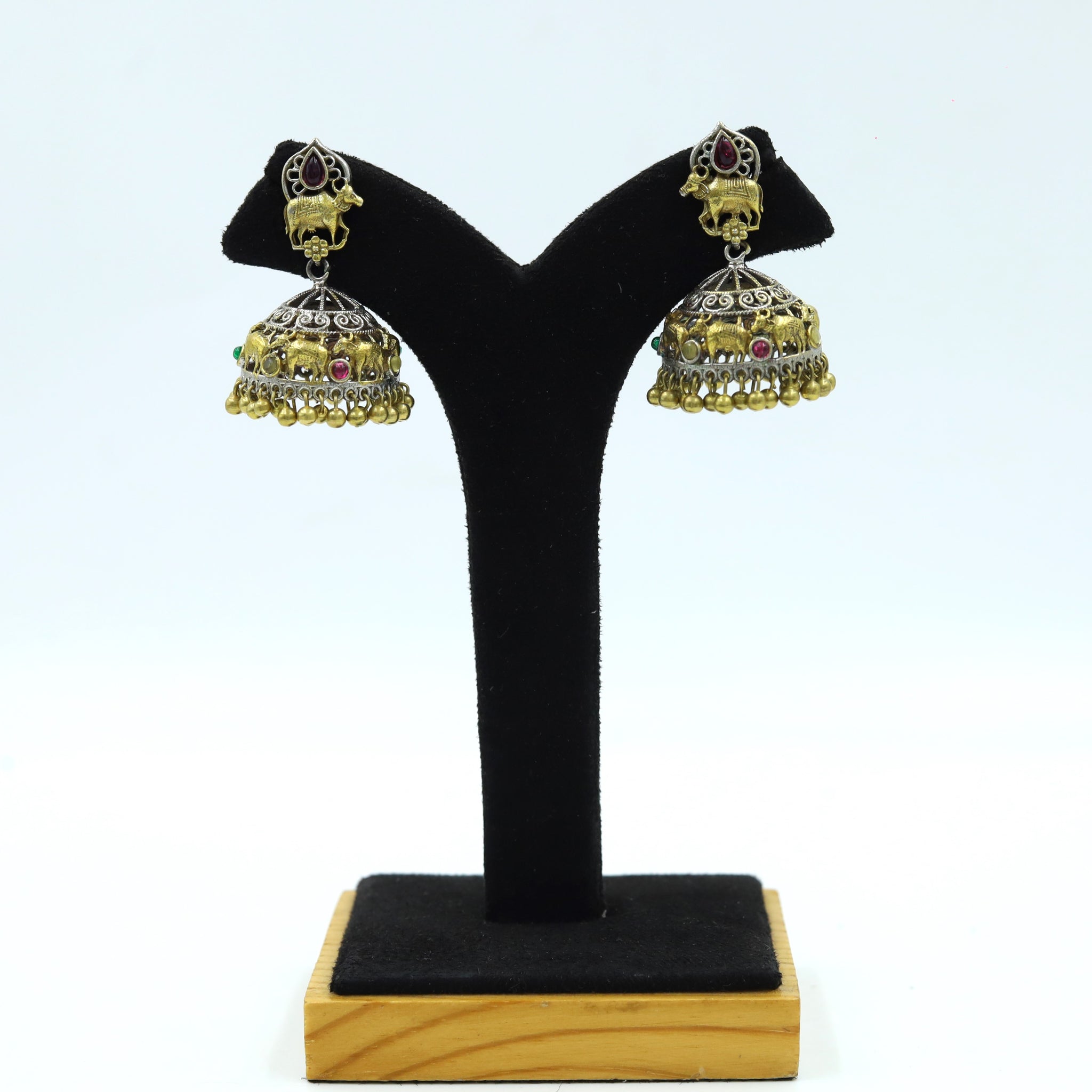 Jhumki Oxidized Earring 12643-28