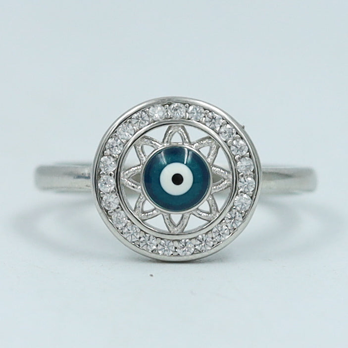 Silver Ring Evil Eye 1720-75