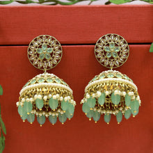 Mint Green Antique Earrings 9599-4530