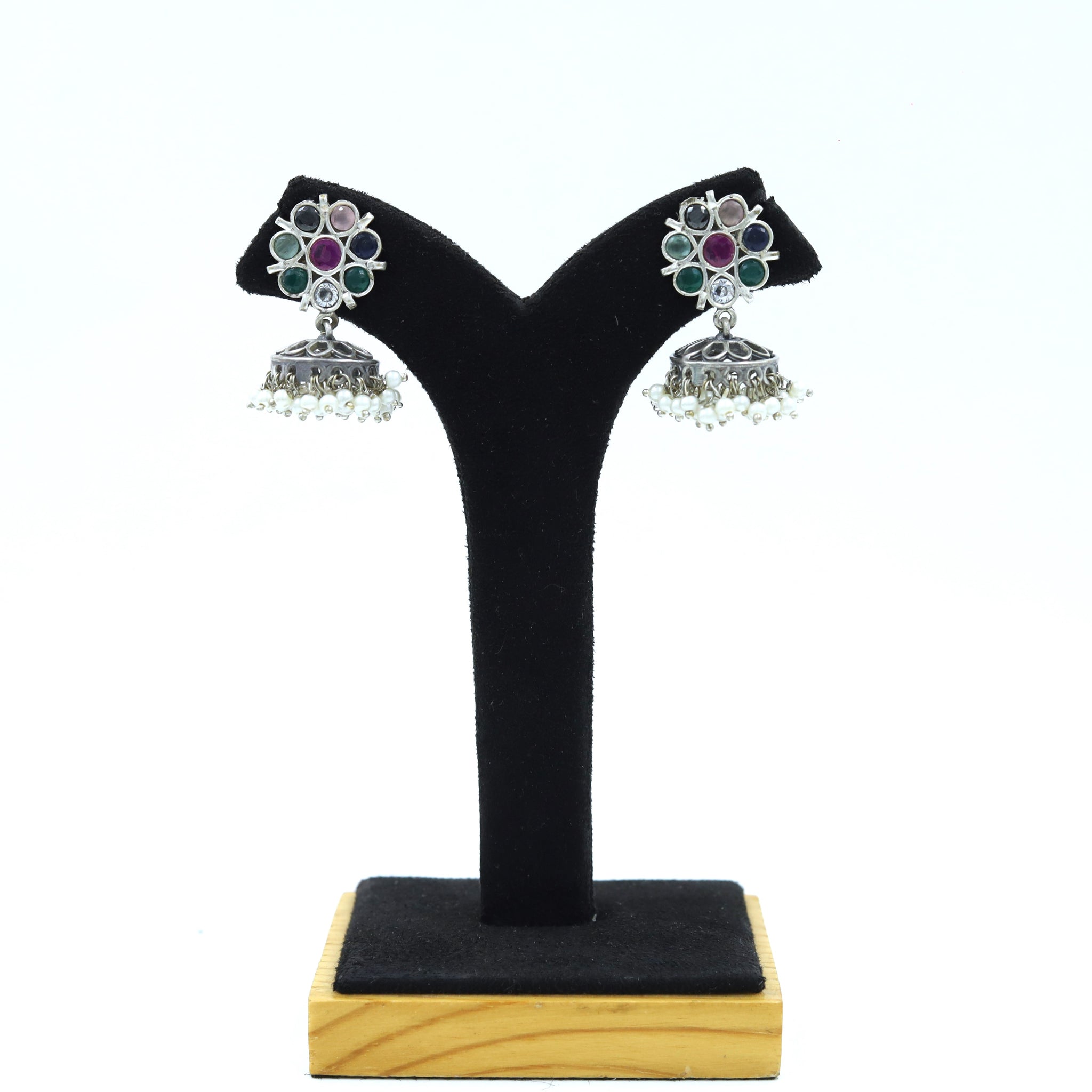 Jhumki Oxidized Earring 15421-59