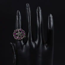 Ruby Silver Ring 11645-7769
