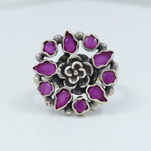 Ruby Silver Ring 11645-7769