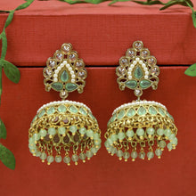 Mint Green Antique Earrings