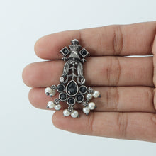 Round Neck Oxidized Necklace Set 9921-R