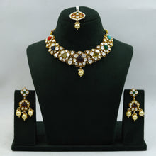 Sabyasachi Inspired Round Neck Kundan Necklace Set 15202-68