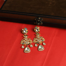 Sabyasachi Inspired Moissanite Danglers Kundan Earring 11878-87