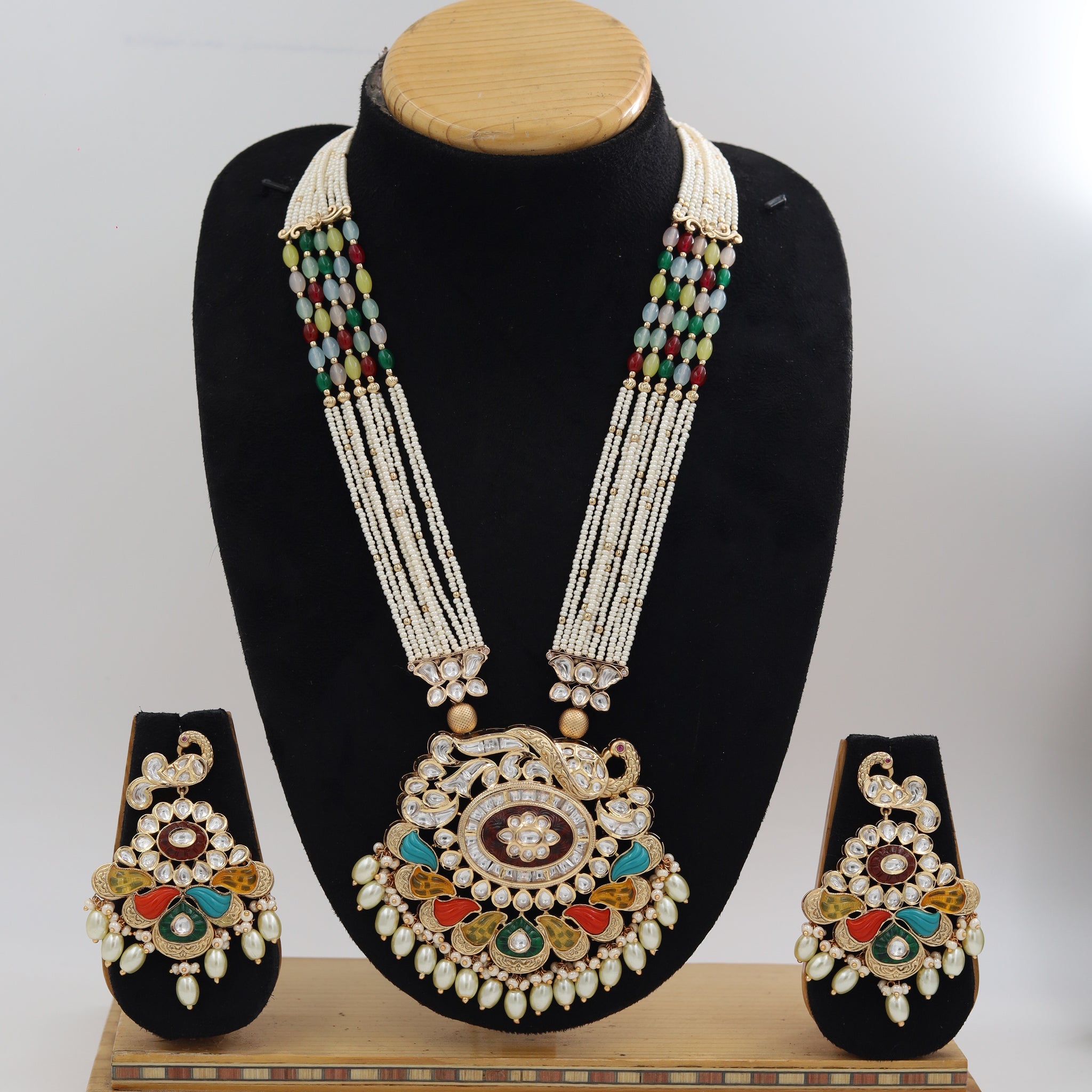 Heavy Kundan Pendant Set 5497-34