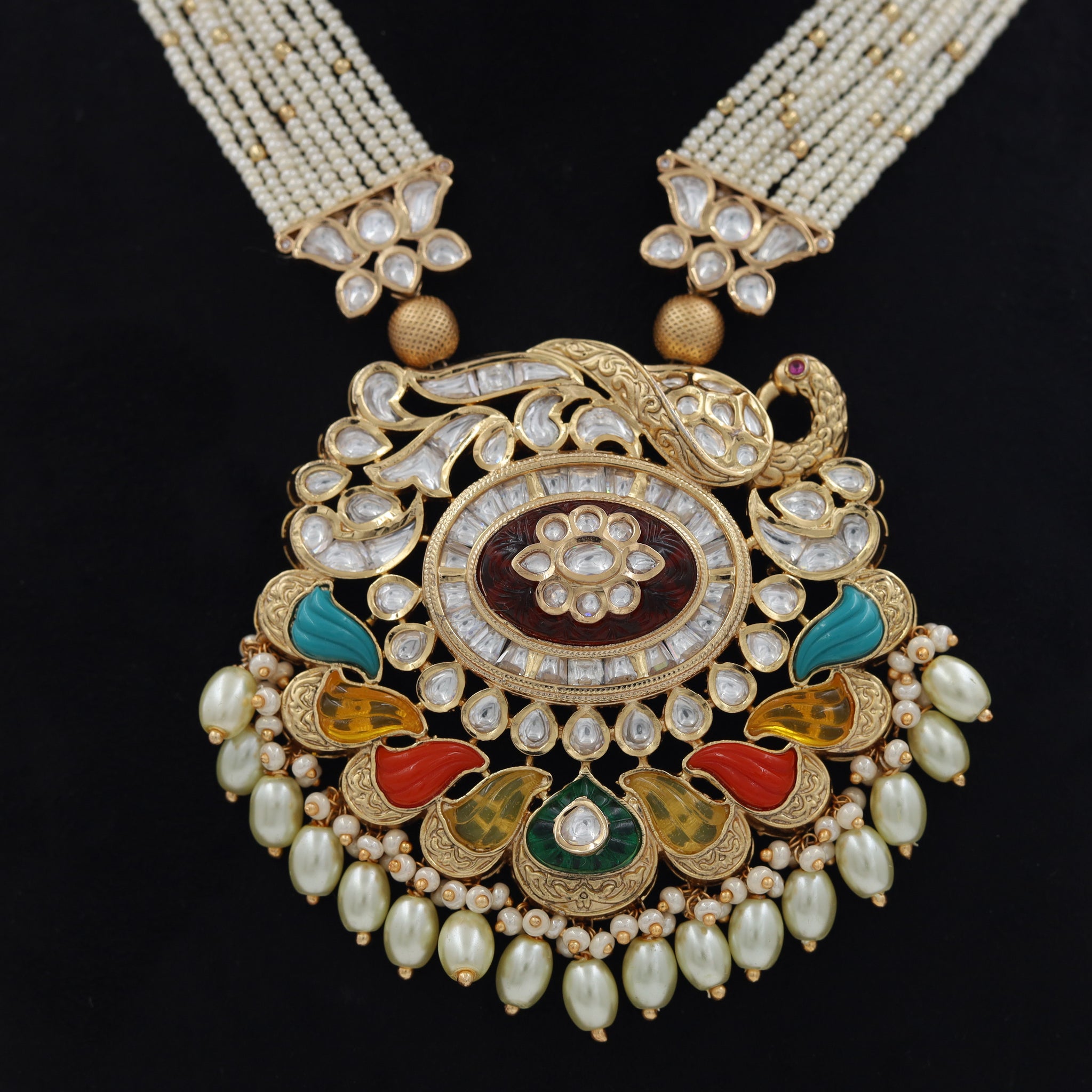 Heavy Kundan Pendant Set 5497-34