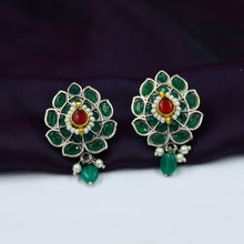 Round Neck Oxidized Necklace Set 12603-28