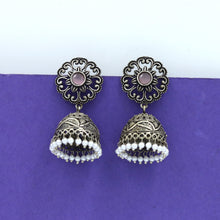 Jhumki Oxidized Earring 12615-28