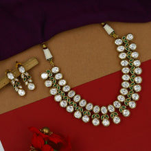 Round Neck Kundan Necklace Set 15210-68