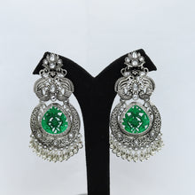 Chandbali Oxidized Earring 13198-33