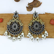 Chandbali Oxidized Earring 13174-33