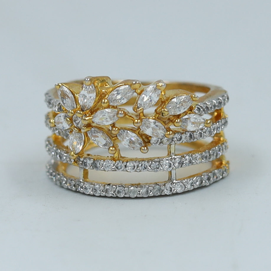 Gold Plated Zircon Ring 6784-1225