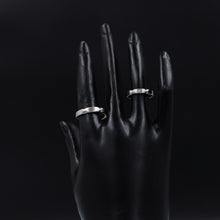 Pure 925 Hallmarked Silver Couple Ring 7968-22