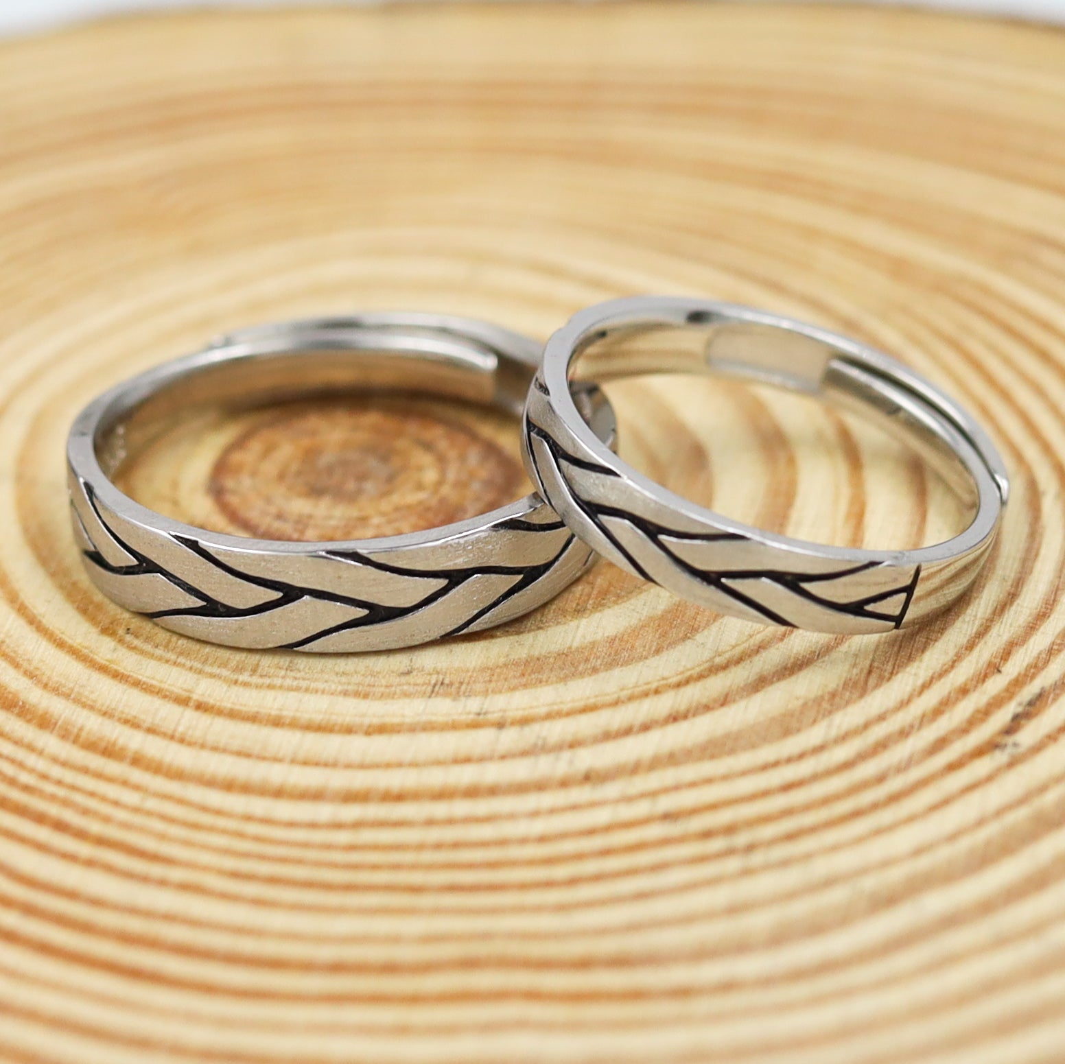 Buy Pure Silver Couple Ring 17257 4405 Online 6844890054709 Dazzles Jewellery