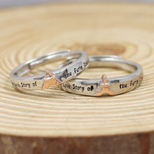 Pure 925 Hallmarked Silver Couple Ring 8003-22