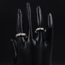 Pure 925 Hallmarked Silver Couple Ring 8003-22