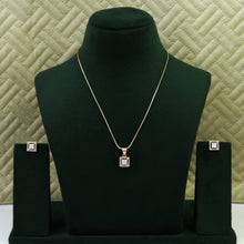 Light Zircon/AD Pendant Set 7470-34