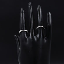 Pure 925 Hallmarked Silver Couple Ring 7994-22