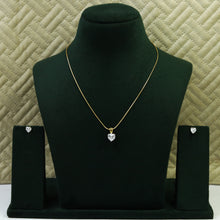 Solitaire Pendant Set Zircon/AD 8652-08