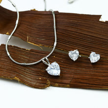 Solitaire Pendant Set Zircon/AD 8652-08