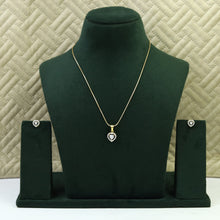 Light Zircon/AD Pendant Set 7379-34