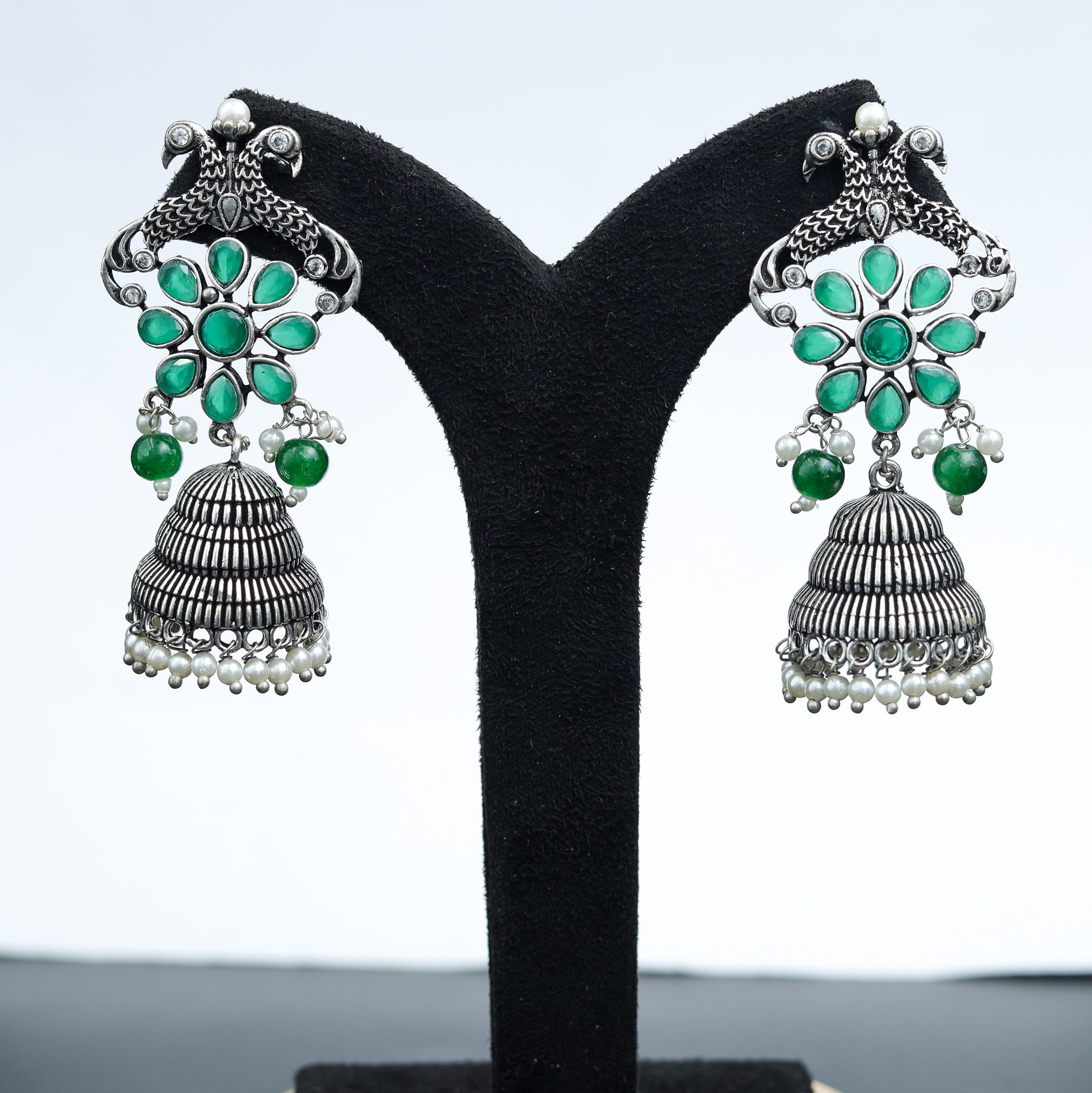 Jhumki Oxidized Earring 6952-28