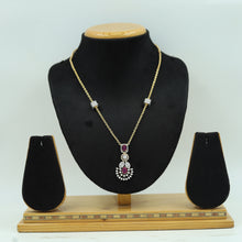 Light Zircon/AD Pendant Set 16470-68