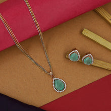 Light Zircon/AD Pendant Set 5601-69