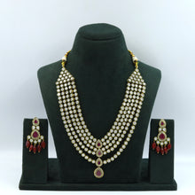 Round Neck Polki Necklace Set 3519-21