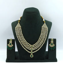 Round Neck Polki Necklace Set 3519-21