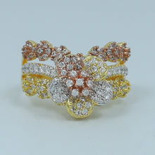 Three Tone Plated Designer RING 8792-2849