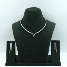 Round Neck Zircon/AD Necklace Set 16902-08