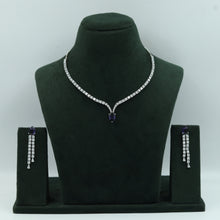 Round Neck Zircon/AD Necklace Set 16902-08