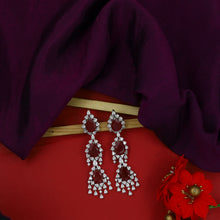 Long Neck Zircon/AD Necklace Set 15342-69