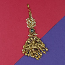 Antique Gold Polish Maang Tikka 3801-28